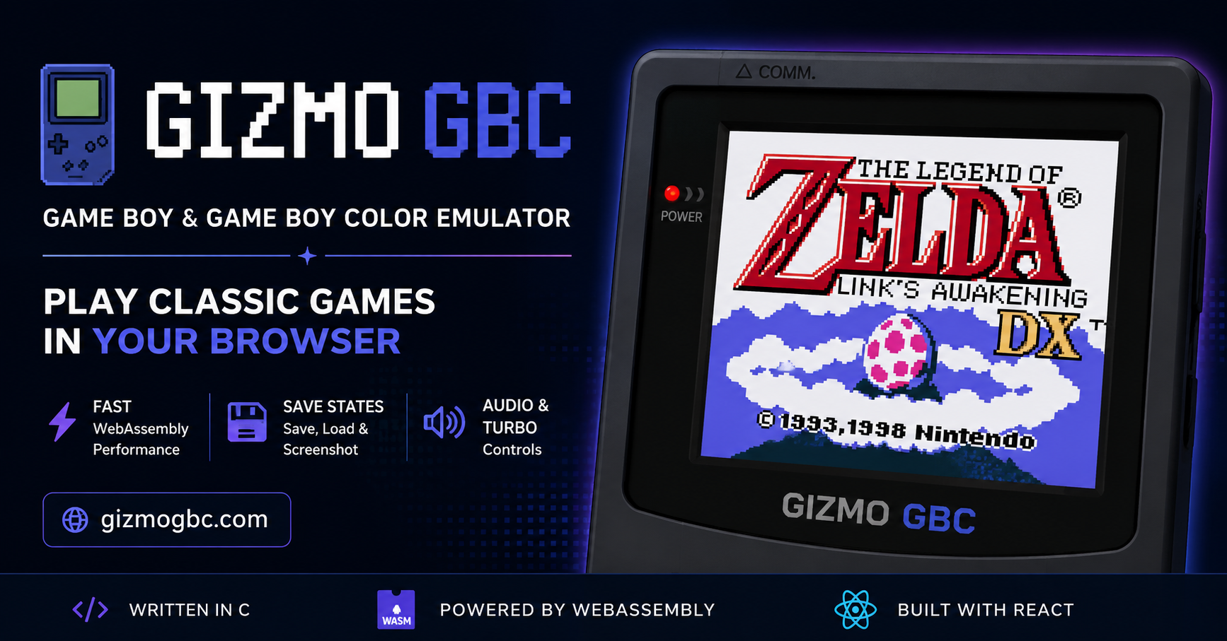 Gizmo - Game Boy & Game Boy Color Emulator